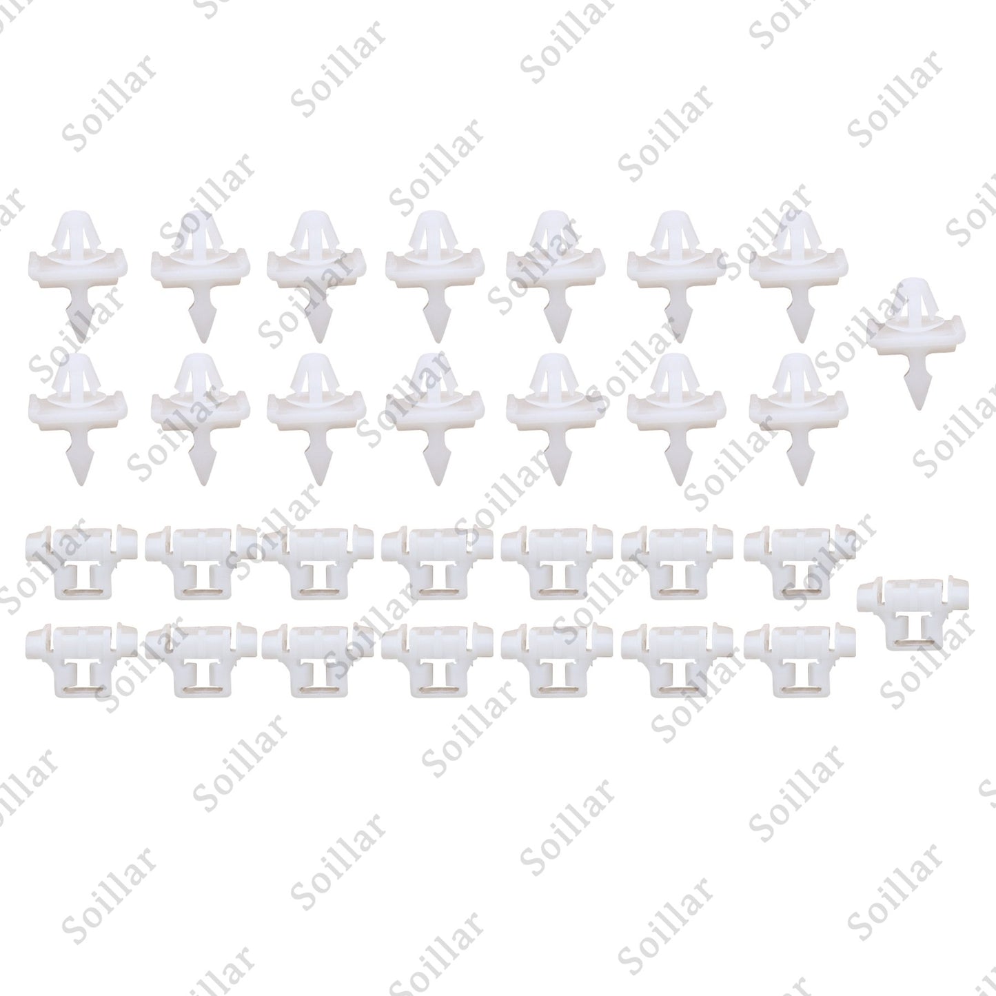 30Pcs For Mercedes Sacco 190 W201 W124 A124 S124 Car Side Door Moulding Clip