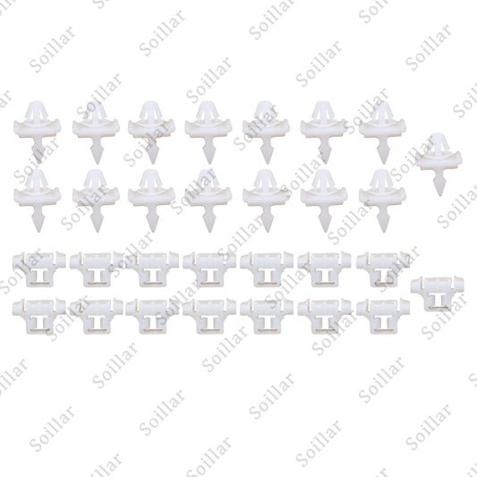 30Pcs For Mercedes Sacco 190 W201 W124 A124 S124 Car Side Door Moulding Clip