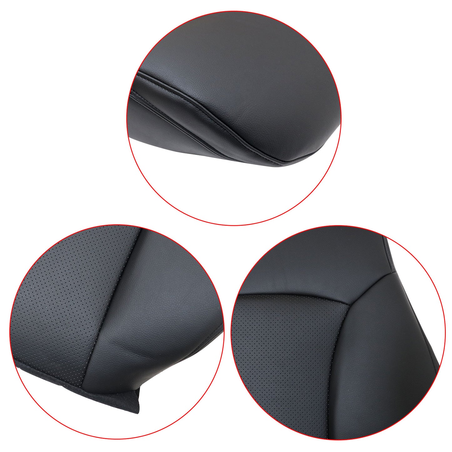 For 2010-2014 Subaru Outback Legacy Front Driver & Passenger Bottom & Top Leather Seat Cover Tan