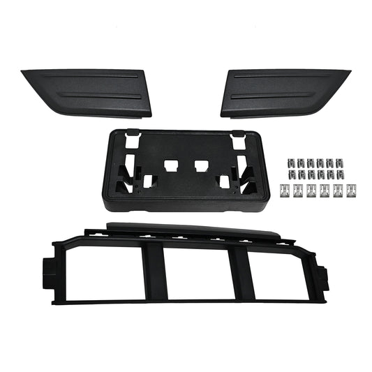 For 2021-23 Ford F-150 Front Bumper Cover Lower Grille Trim License Bracket 4Pcs