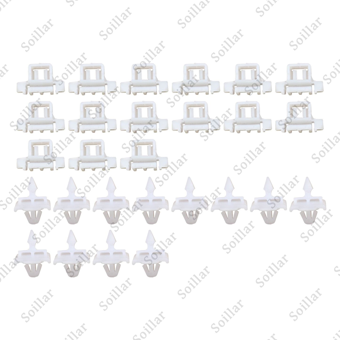 30Pcs For Mercedes Sacco 190 W201 W124 A124 S124 Car Side Door Moulding Clip