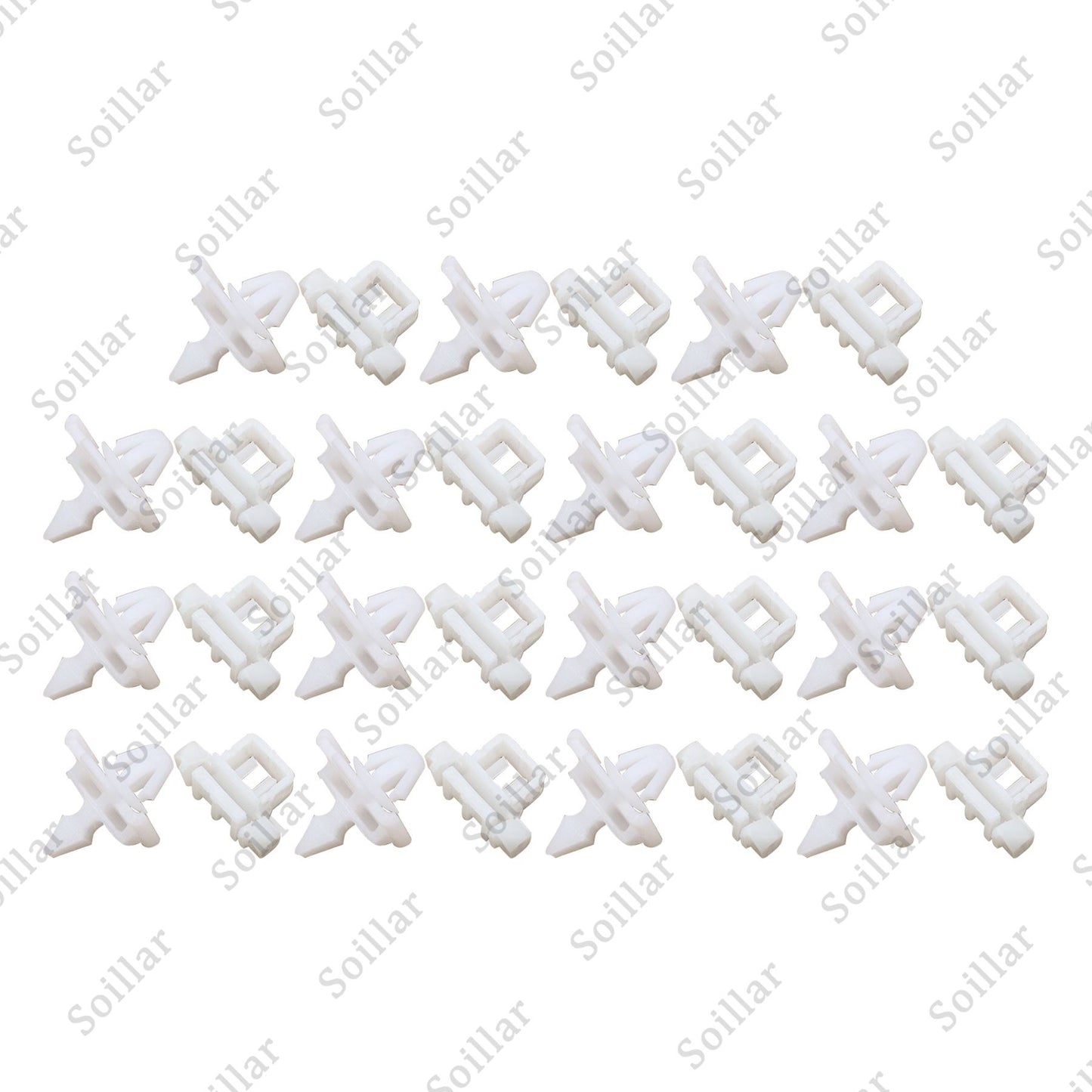 30Pcs For Mercedes Sacco 190 W201 W124 A124 S124 Car Side Door Moulding Clip