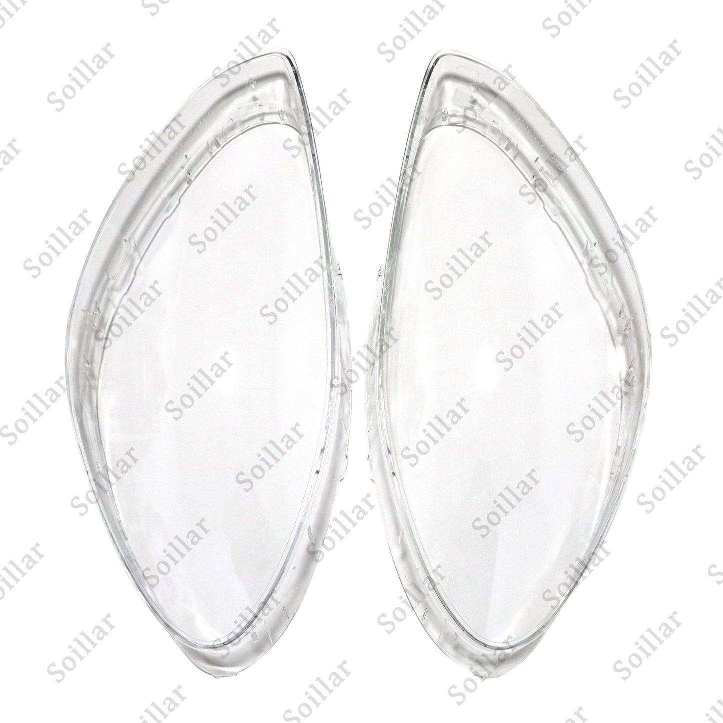 Pair Front Headlight Lens Clear Cover + Glue For Porsche Panamera 2017-2020