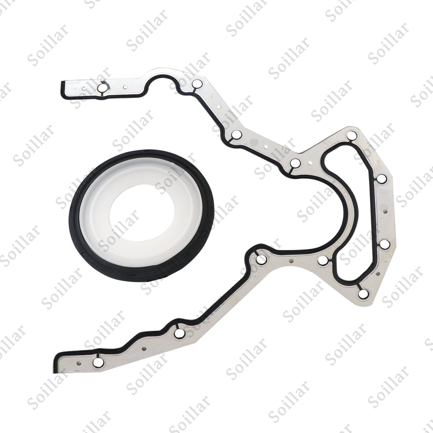 Rear Main Seal Block Cover Gasket Kit For BS40640 JV1657 LS 4.8 5.3 6.0L LS2 LS3