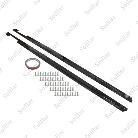 Gloss Black Side Skirt Panel Extension Lip Body for BMW G20 G28 M340i 2019-2024