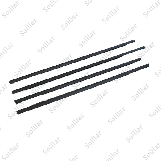 Outer Weatherstrip Door Belt Rubber Set Fits Honda Civic 4D Sedan 1992-1995