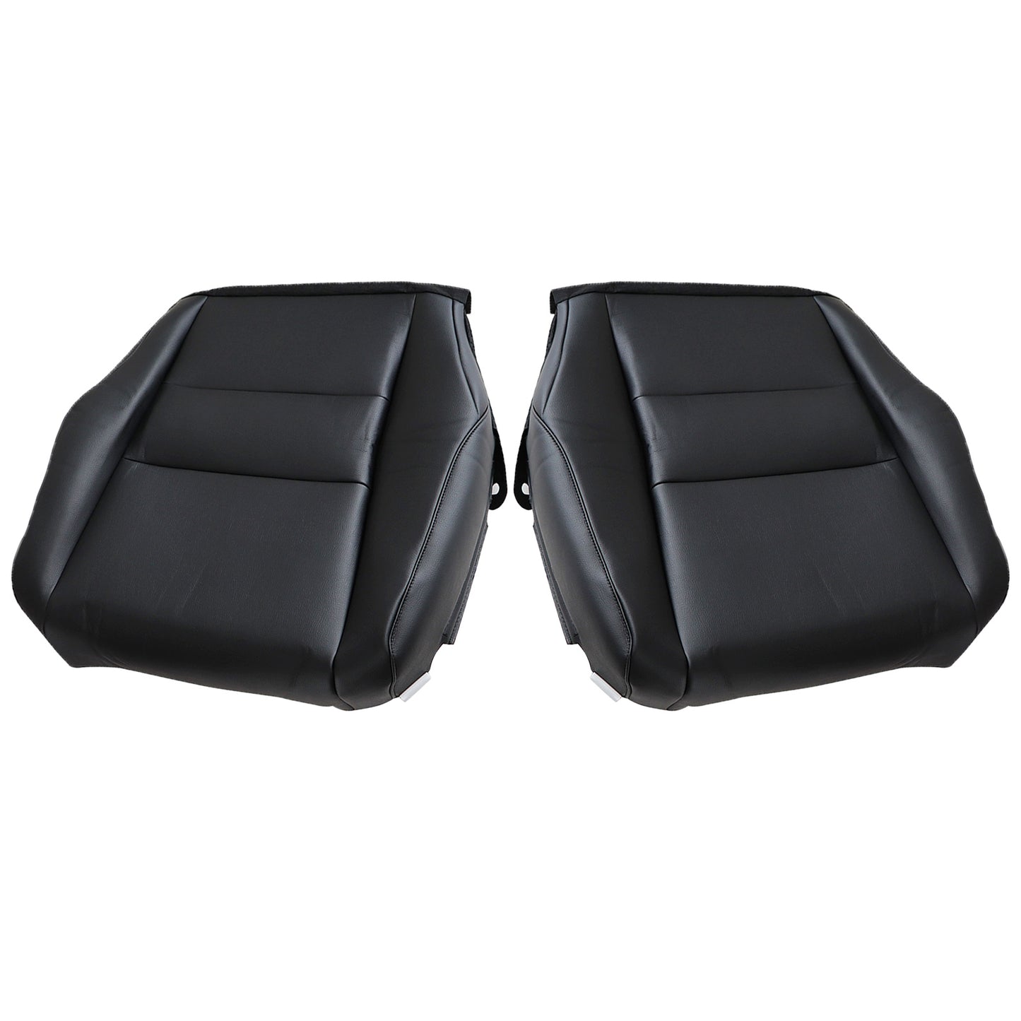 For 2007 -2011 Honda CRV Driver & Passenger Bottom Leather Seat Cover Black