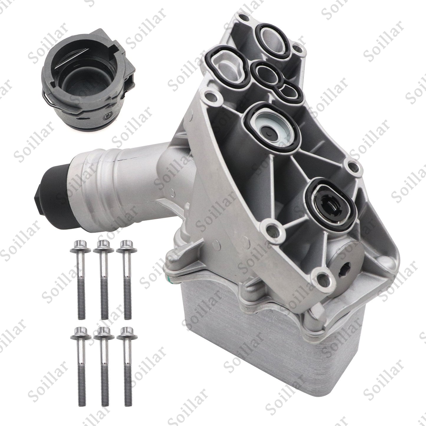 Aluminum Oil Cooler Filter Housing for BMW B58 340i 440i 540i 740i xDrive 3.0L