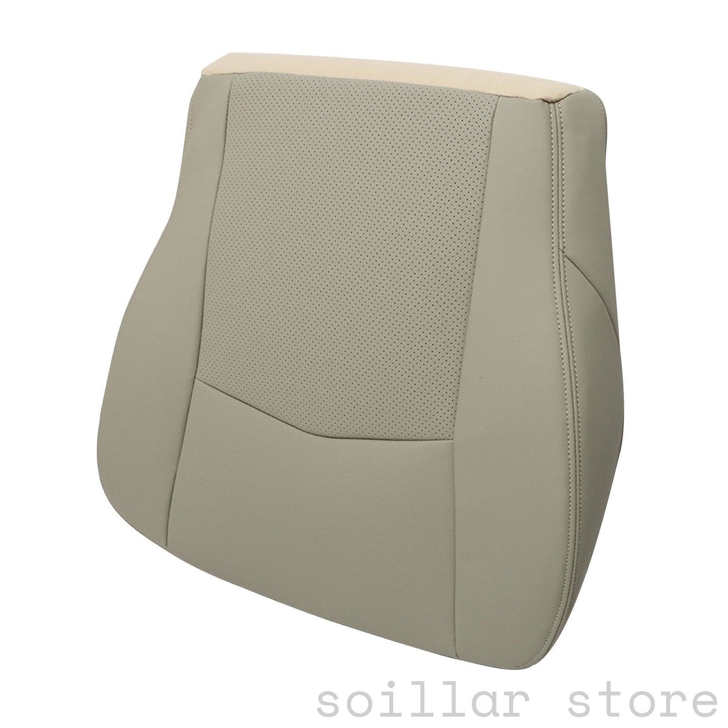 For 2004-2005 Cadillac SRX Driver Bottom Perforated Leather Seat Cover Light Tan