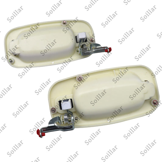 For Silverado 1999-2007 Rear Exterior Olympic White Painted Door Handle Set