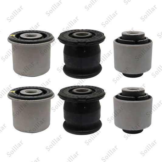 Set (6) Rear Lower Knuckle Bushing For Honda CIVIC 01-05 CRV 02-06 ELEMENT 03-06