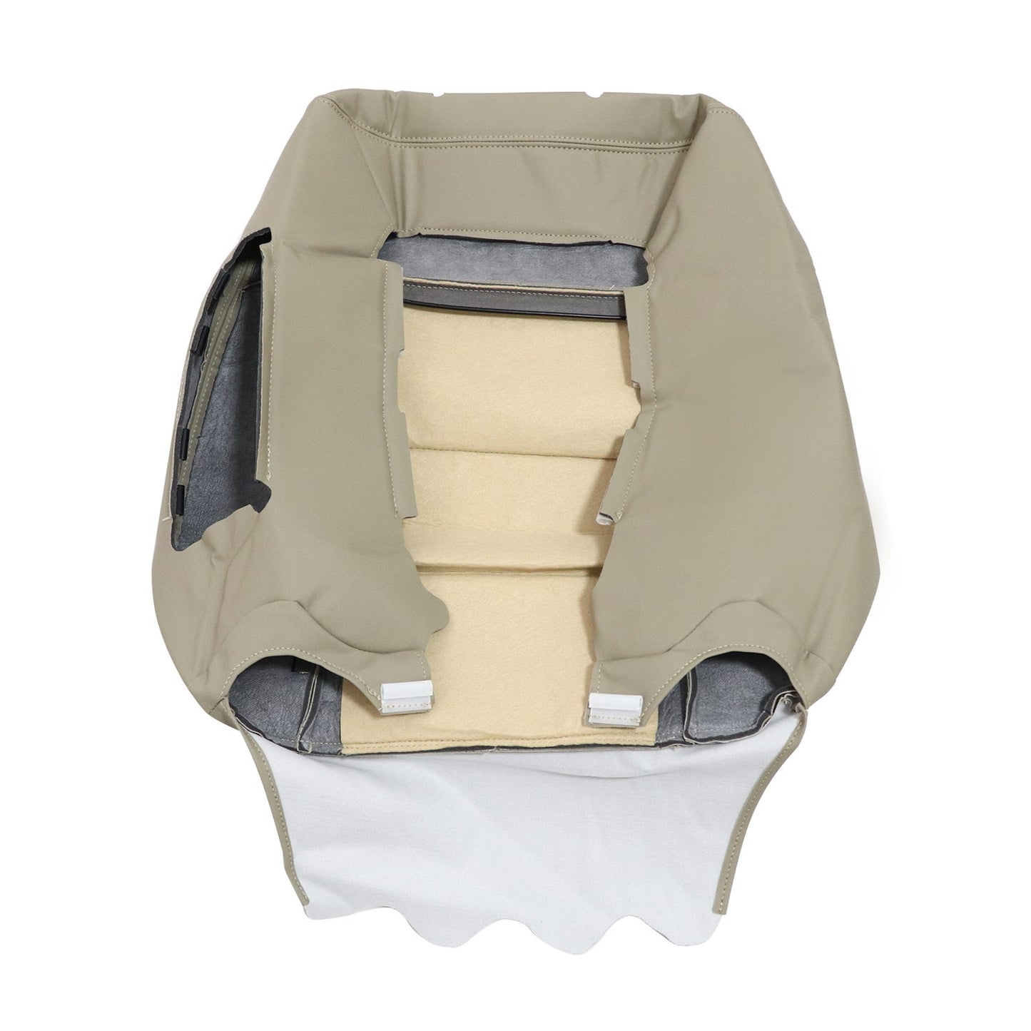 For 2010-2016 Mercedes Benz E200 E250 E300 E350 Driver & Passenger Bottom & Top PERFORATED Leather Seat Cover Tan