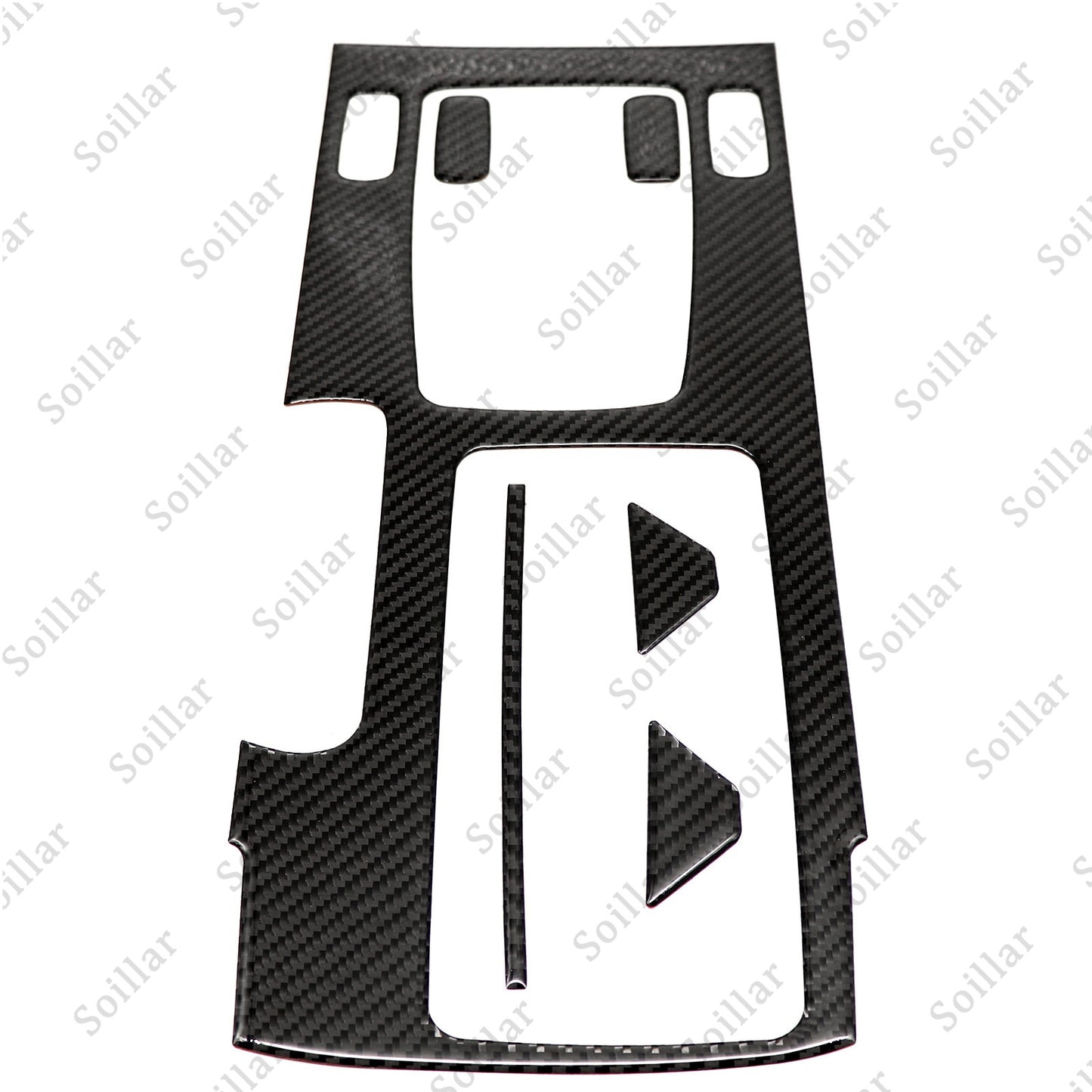 6Pcs For Honda Accord 2013-2017 Carbon Fiber Interior Gear Shift Set Cover Trim