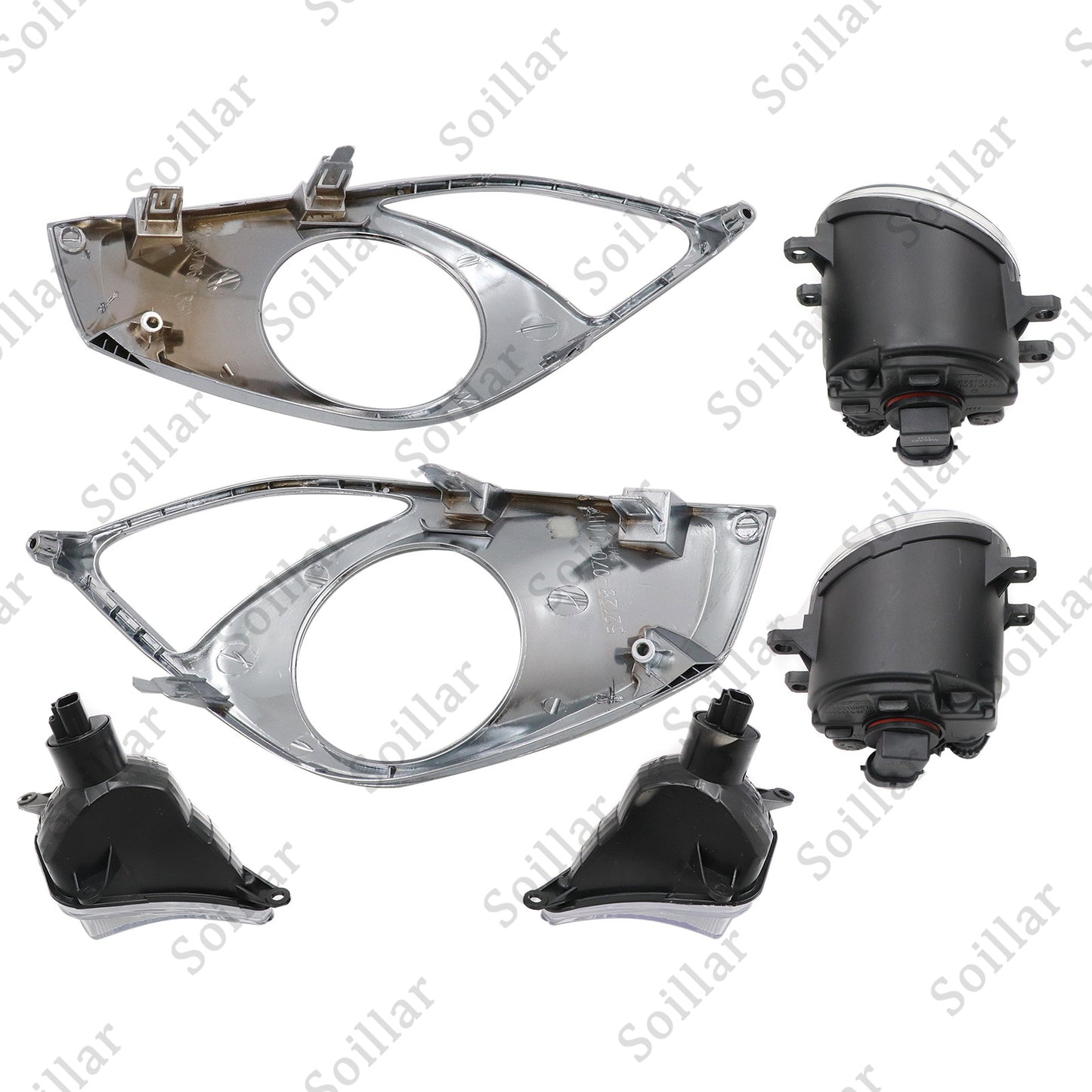 For 2013-2015 Toyota Avalon Bumper Fog Lamp Set W/ Turn Signal Lights + Bezels