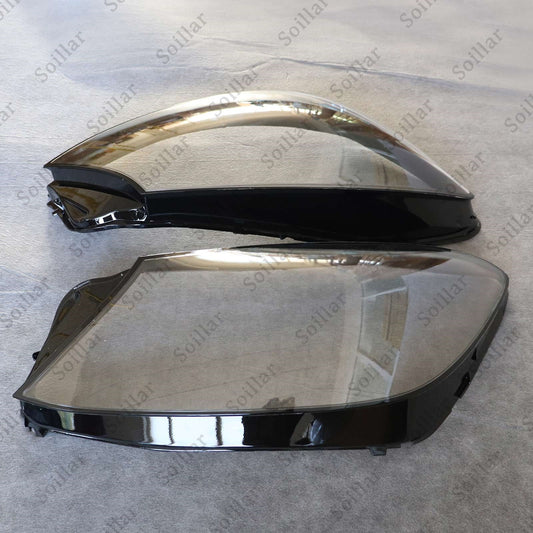Fit Mercedes-Benz S W222 S450 S63 AMG 2018-20 Pair Headlight Lens Headlamp Cover