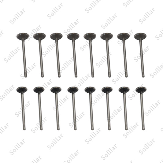 16PCS Intake Exhaust Valves Fit For 2011-2019 Buick Cadillac Chevrolet 1.4L DOHC