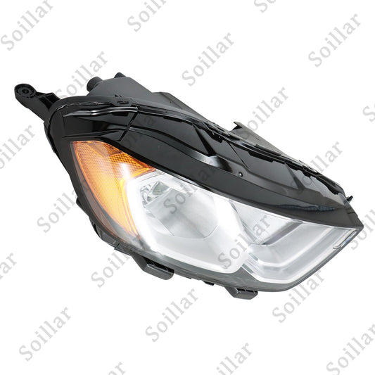 LED DRL Headlight Fits Ford EcoSport 2018-2022 Passenger Side Halogen With Bulbs