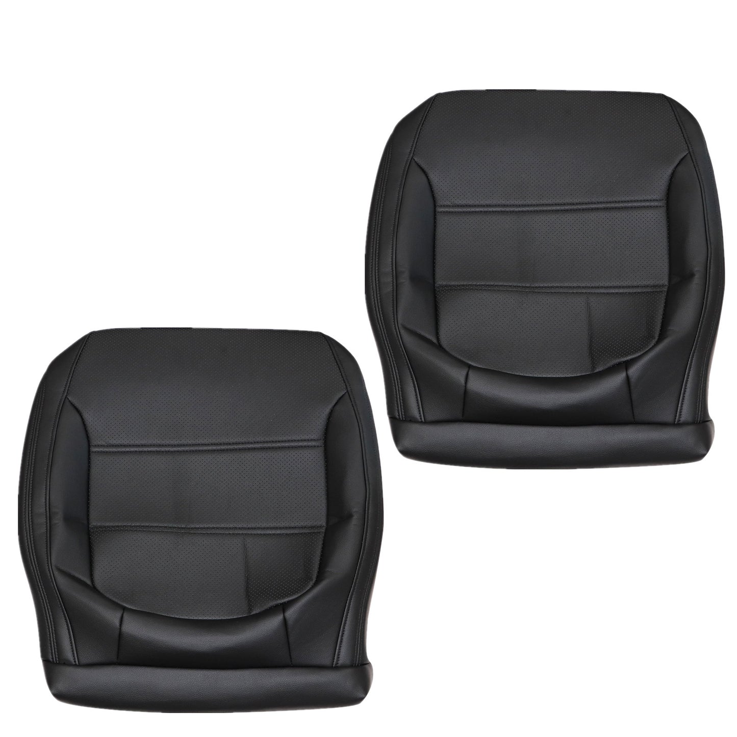 Fit For 2011-2017 Volkswagen Jetta Front Bottom Leather Seat Cover Black