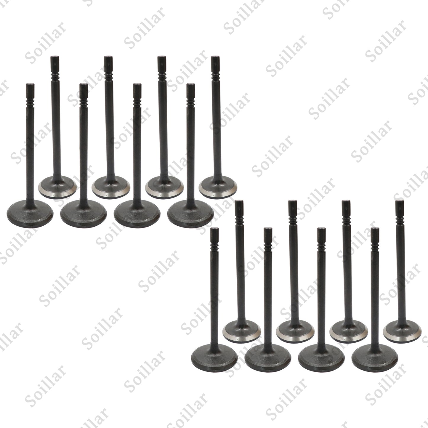 8pcs Intake+8pcs Exhaust Valves Fit 00-14 Ford Mercury Lincoln 4.6 5.4L 16V
