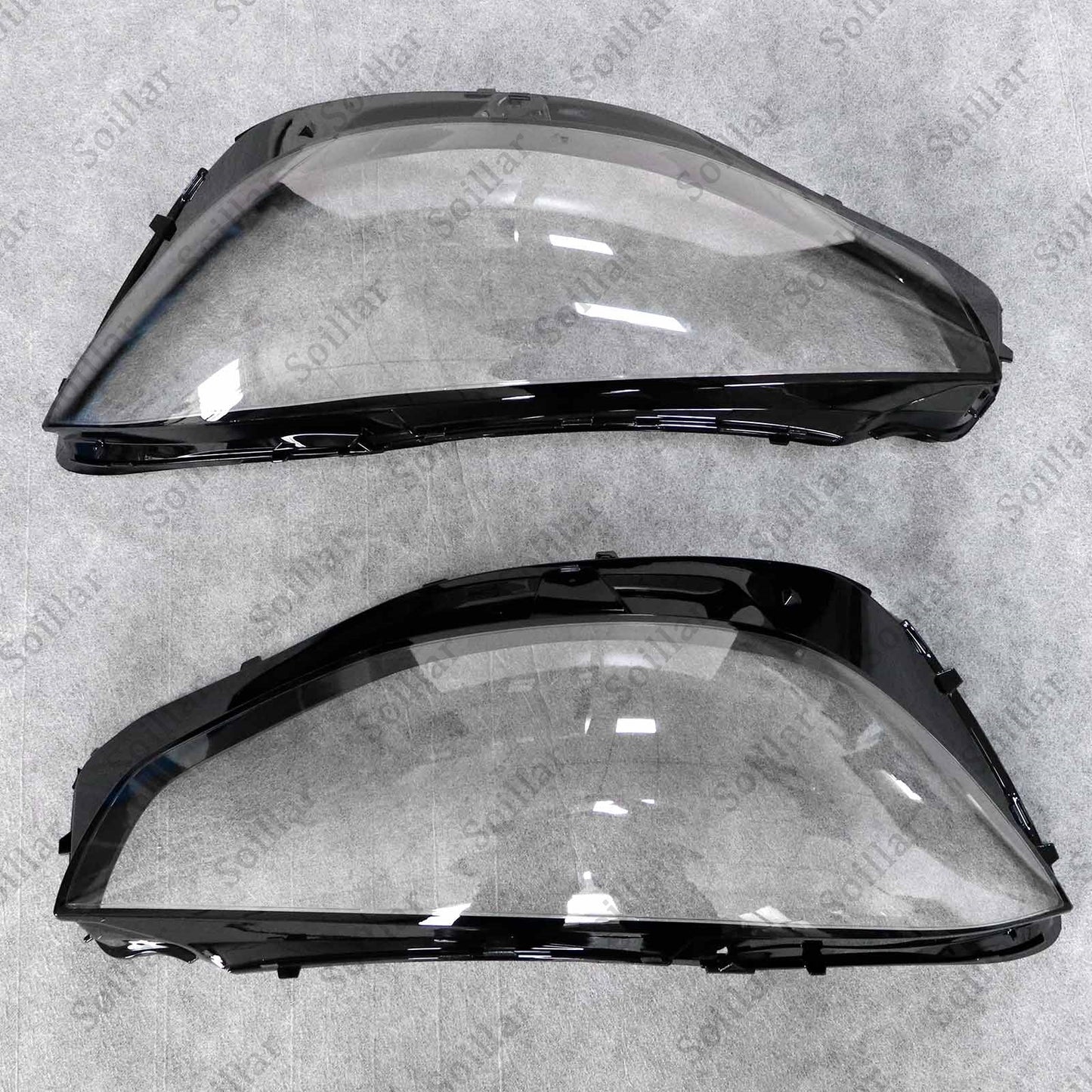 For Mercedes-Benz S-Class W222 2021-2023 Front LH+RH Headlight Lens Cover Pair