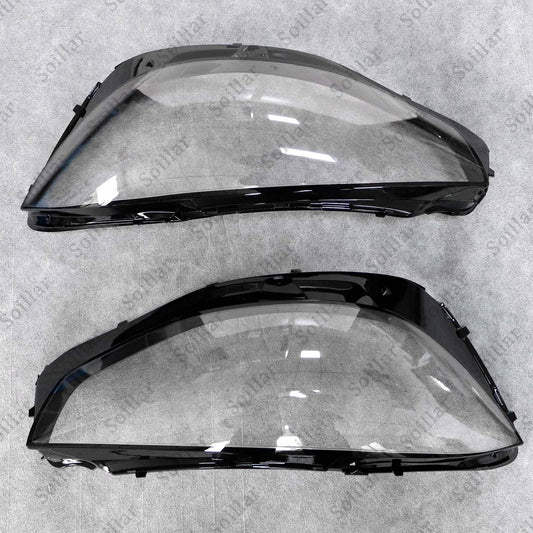 For Mercedes-Benz S-Class W222 2021-2023 Front LH+RH Headlight Lens Cover Pair