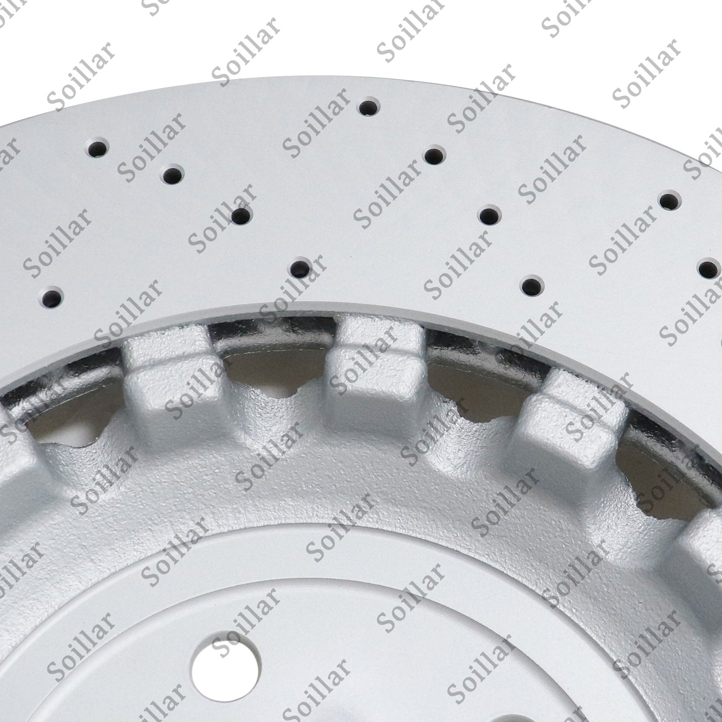 For BMW F06 F10 F13 M5 Pair Set Rear Vented & Drilled Disc Brake Rotors