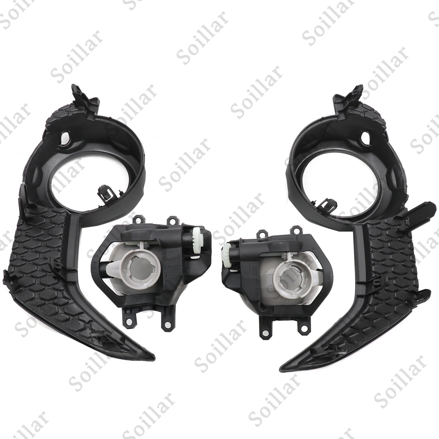 Trim Surround Covers Fog Lights+Lamps Bezel For 2014-2020 Toyota 4Runner /SR5