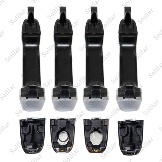 Exterior Door Handle For 2014-2017 Chevrolet Silverado 1500 Set of 4 Chrome