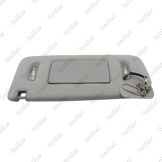 1X For Cadillac Chevrolet GMC 2015-19 Gray Left Driver Side Sun Visor W/ Light