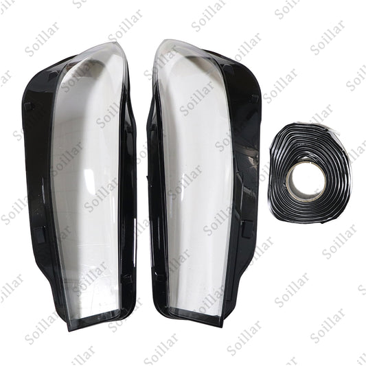 Headlight Pair Headlamp Lens Cover For Infiniti Q50 2014-2021 Front Left Right