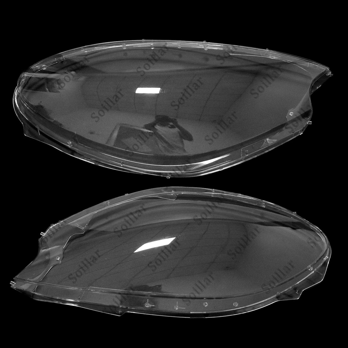 For 2014-2018 Porsche Macan Headlight Shell Lamp Shade Lens Cover Left & Right