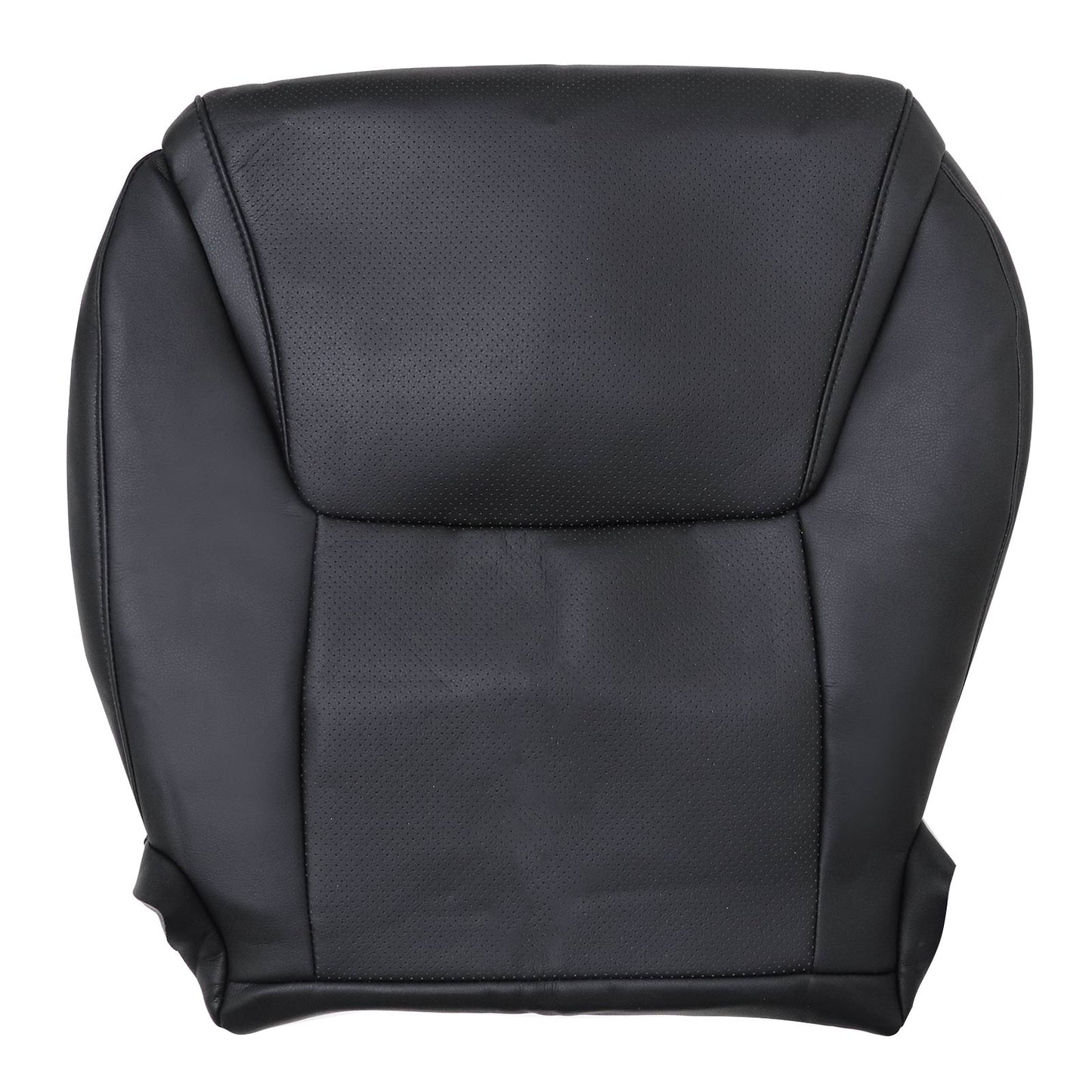 For 2008-2015 Lexus LX570 Driver & Passenger Side Bottom Perforated Leather Seat Cover Black