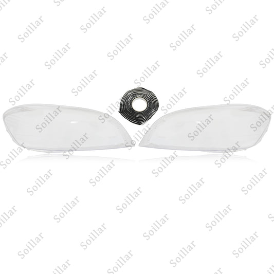 2x For Volvo XC60 2009-2013 Left+Right Front Headlamp Headlight Clear Cover Lens