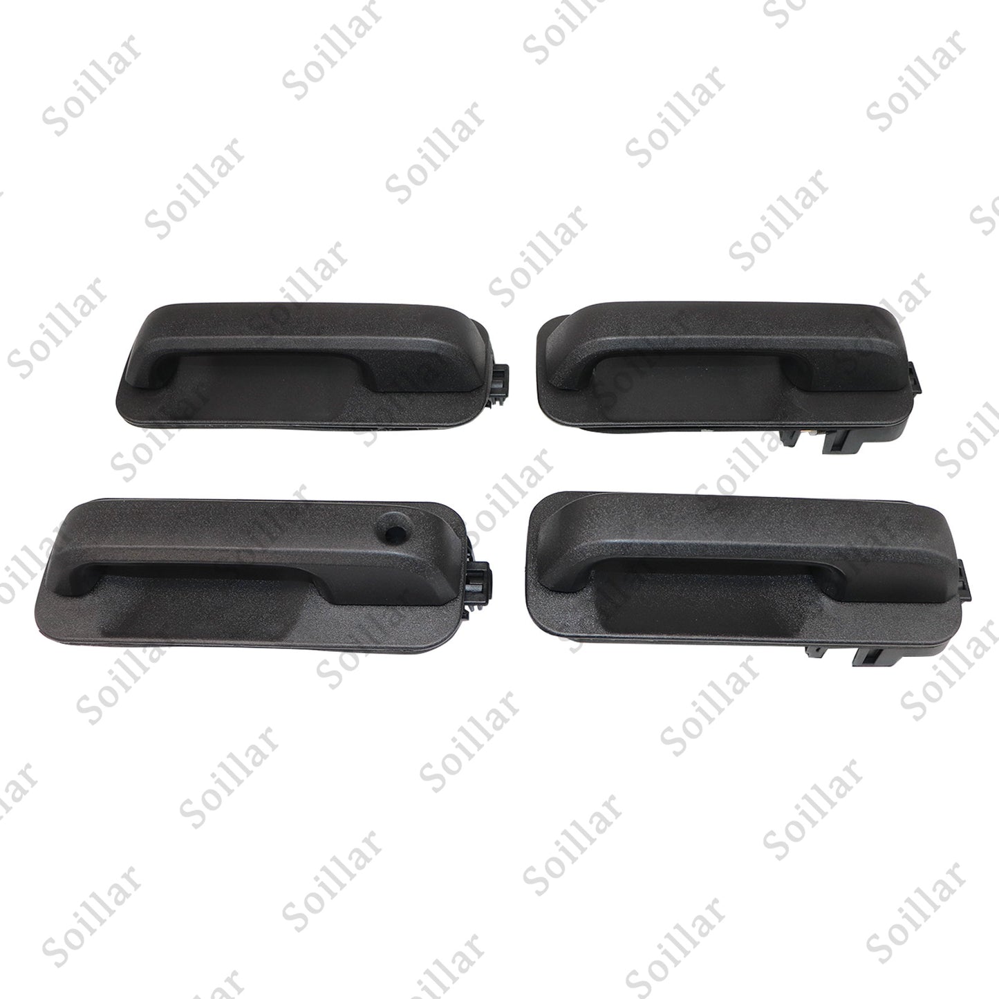 4pcs For Ford F150 2015-2020 Front And Rear Door Black Door Outer Handle