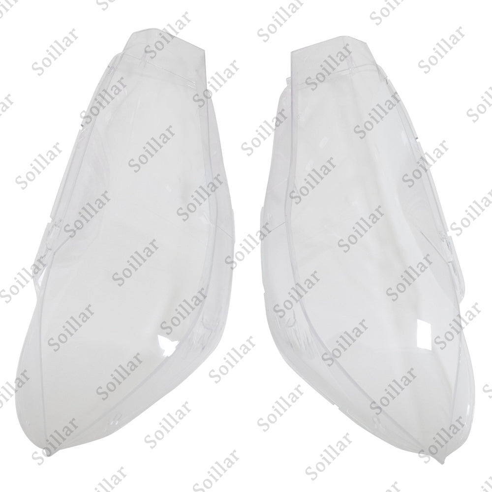 Fit BMW X5 F15 F16 X6 2014-2018 Pair Headlight Headlamp Lens Cover Replacement