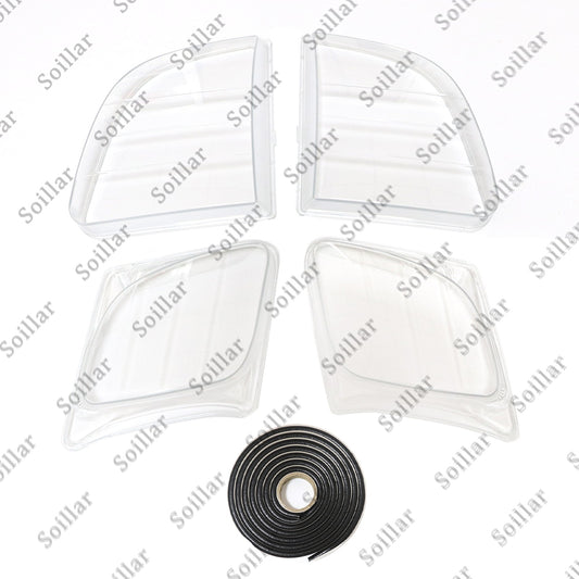 Front Headlight Clear Lens Housing + Seal Glue Set For Lexus LX470 1998-2007