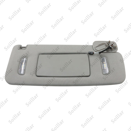 For 15-19 Cadillac Chevrolet GMC Gray Right Passenger Side Sun Visor W/ Light