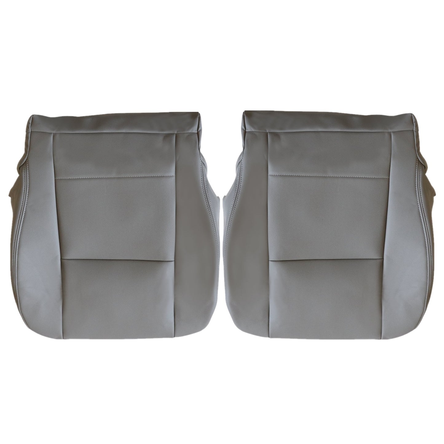 Fits 2000-2004 Toyota Sequoia Tundra Limited SR5 Driver & Passenger Bottom Leather Seat Cover Gray