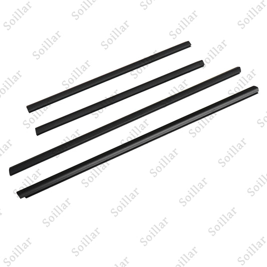 4pcs Door Belt Molding Weather Strip Seal For Honda Fit Jazz 2009-2013
