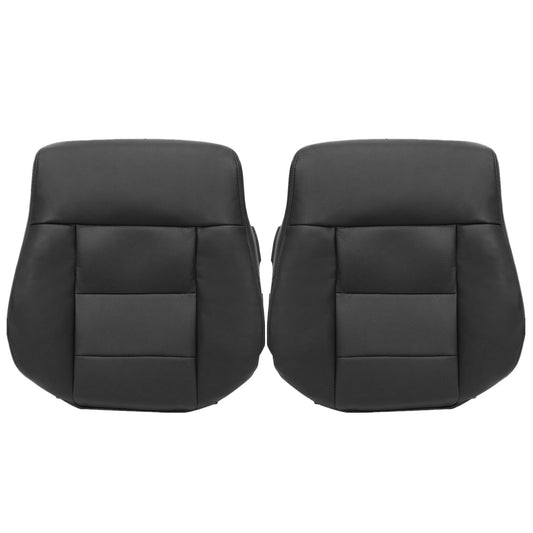 For 2010-2016 Mercedes Benz E-Class E350 E550 E250 Driver & Passenger Bottom & Top Leather Seat Cover Black