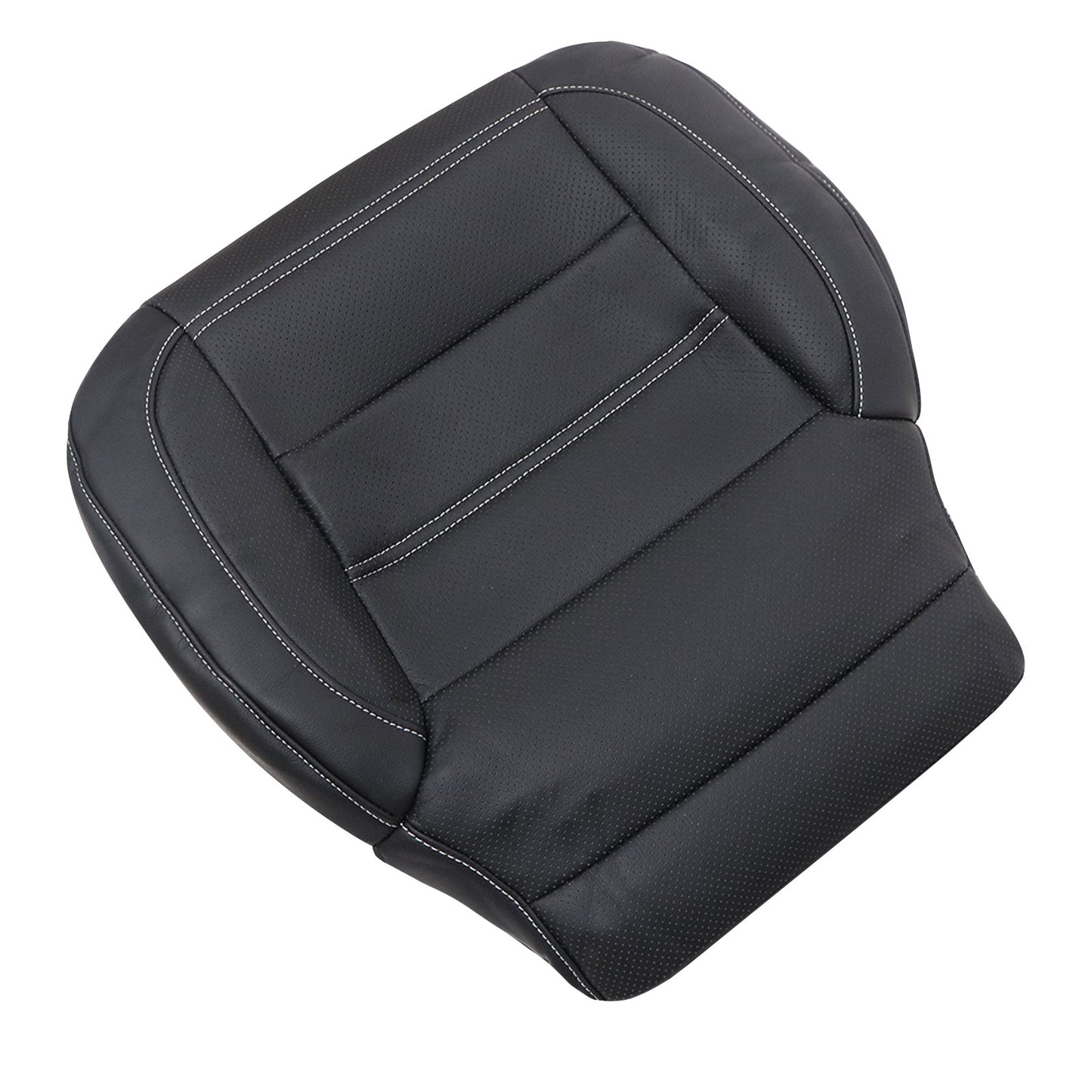For 2014-2018 GMC Sierra 1500 Denali For 2014-2019 GMC Sierra 1500 Denali Replacement Driver Bottom Leather Seat Cover Black Driver Bottom Perf Leather Seat Cover Black