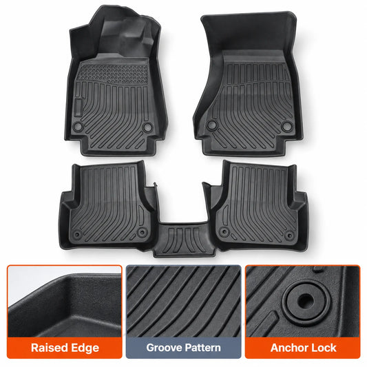 3D TPE Floor Mats Liners For 2012-2018 Audi A6 A7 Quattro RS7 S6 S7