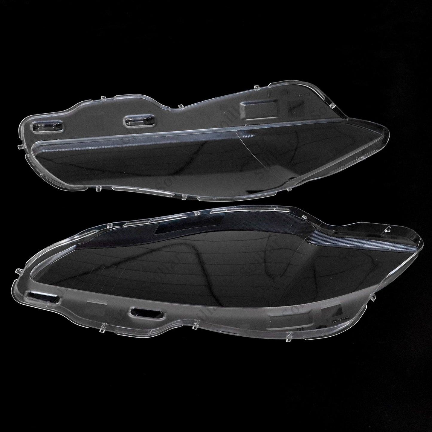 Pair Fit Jaguar XJ XJL 2010-2019 Front Headlamp Headlight Lens Cover Shell Clear