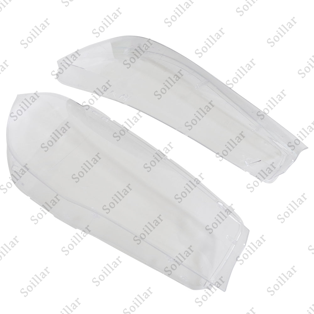 Fit BMW X5 F15 F16 X6 2014-2018 Pair Headlight Headlamp Lens Cover Replacement