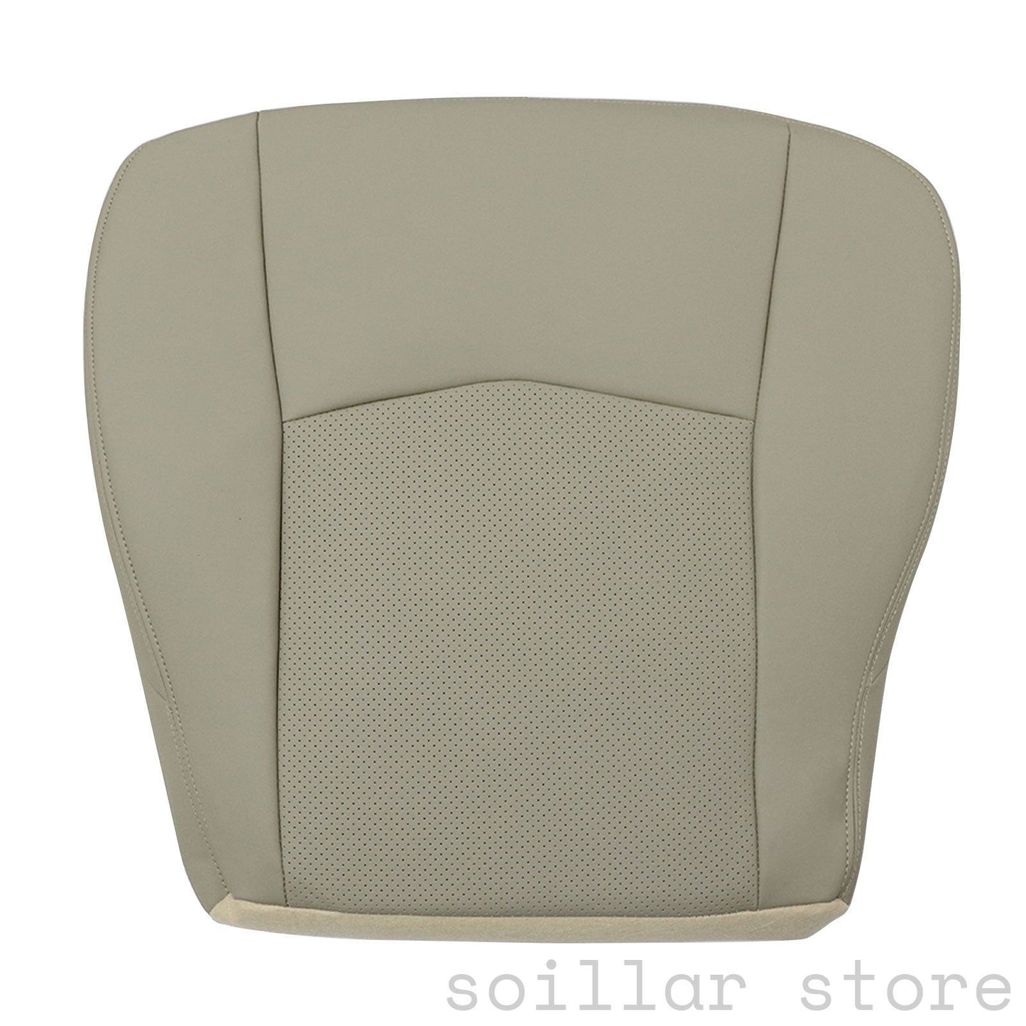 For 2004-2005 Cadillac SRX Driver Bottom Perforated Leather Seat Cover Light Tan