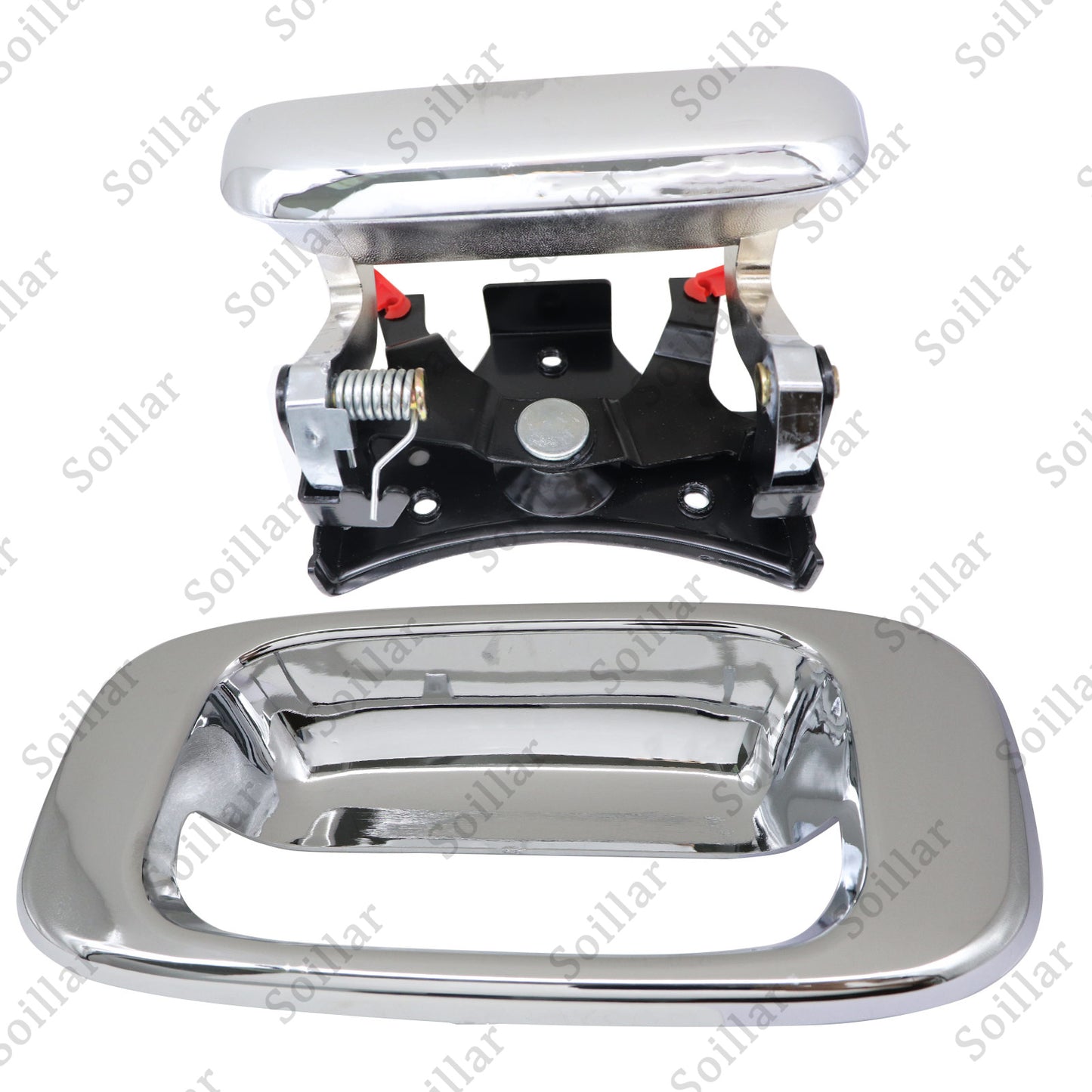 Chrome Tailgate Handle & Bezel Lock Set For 1999-2007 Chevy Silverado GMC Sierra