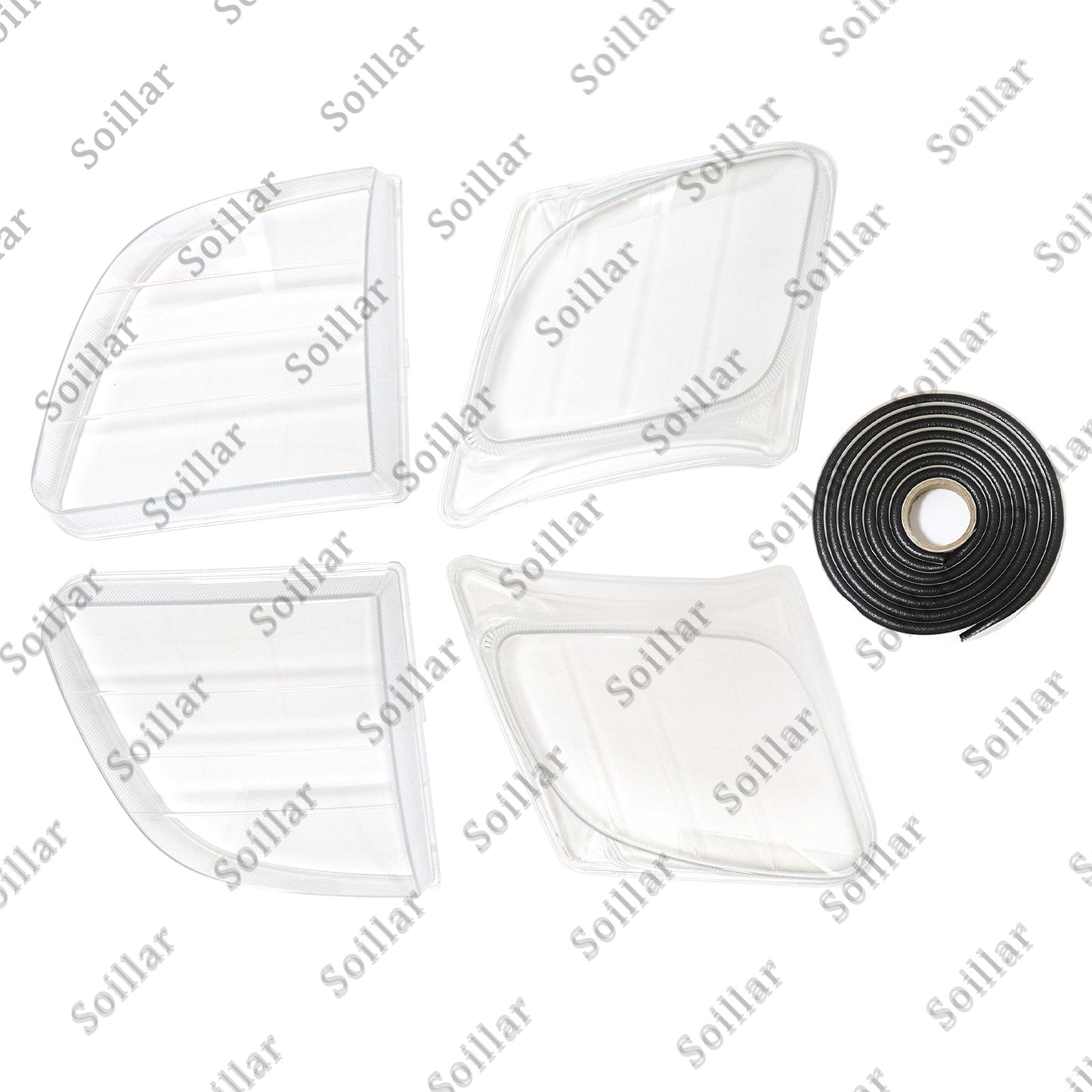 Front Headlight Clear Lens Housing + Seal Glue Set For Lexus LX470 1998-2007