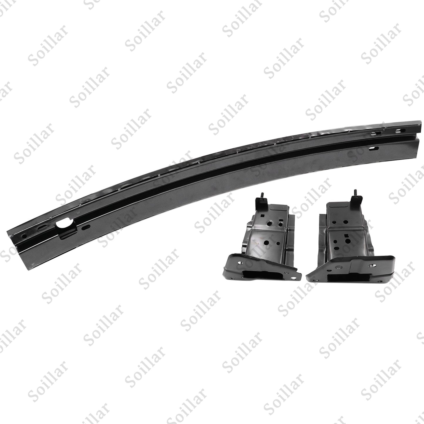 Front Black Bumper Reinforcement+Brackets For Nissan Sentra 2013-2019 NI1006241