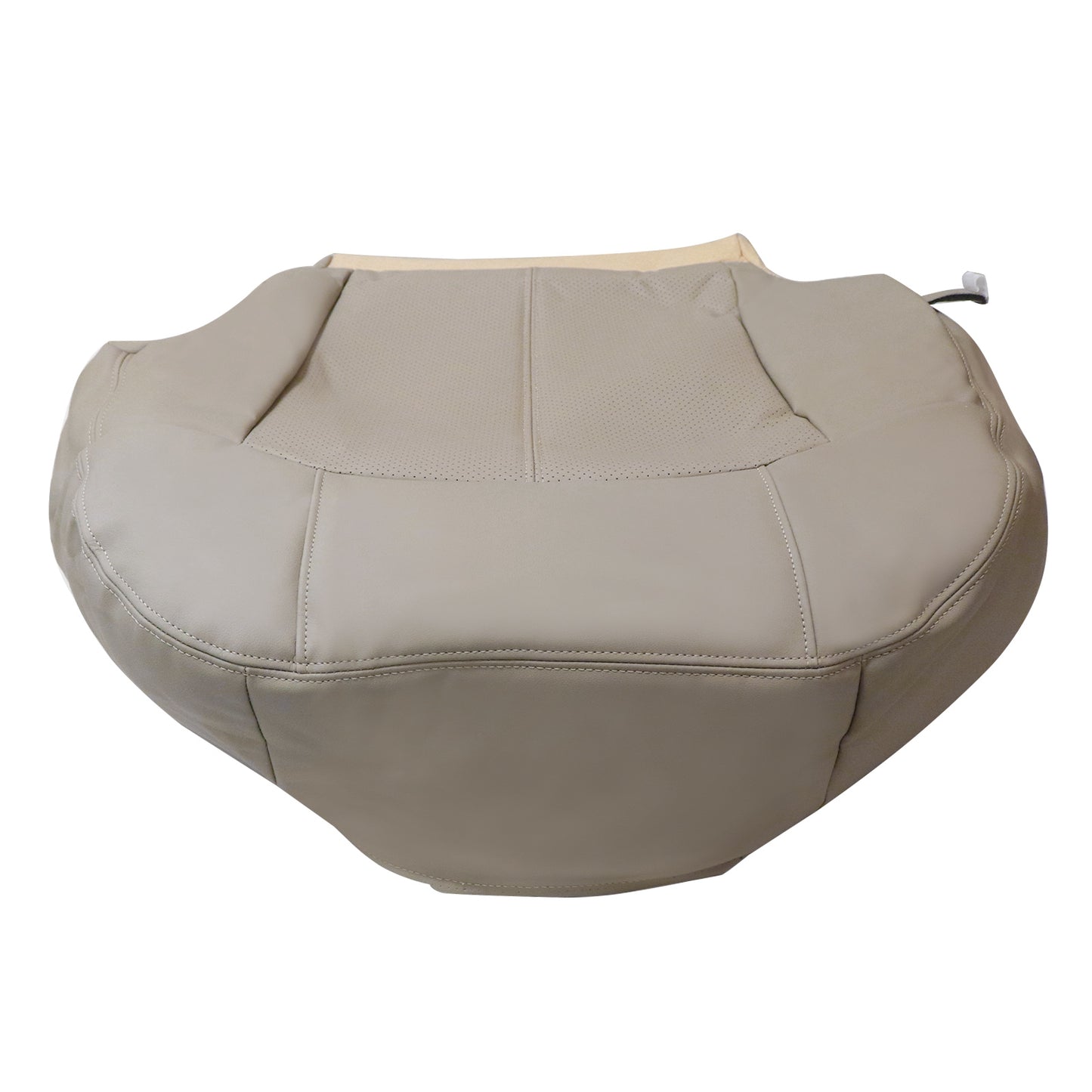 For 2002 Cadillac Escalade Front Driver & Passenger Bottom Perforated Leather Seat Cover Tan