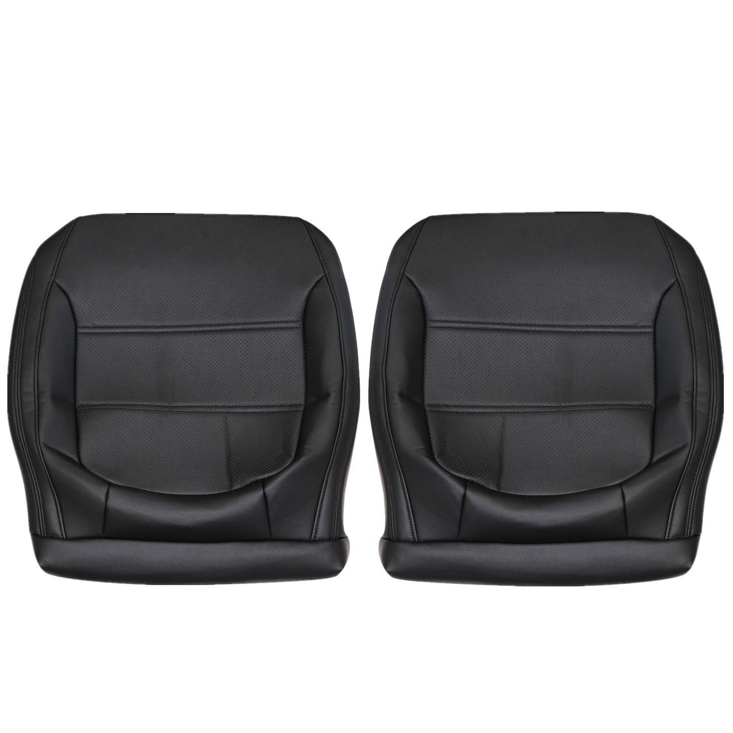 Fit For 2011-2017 Volkswagen Jetta Front Bottom Leather Seat Cover Black